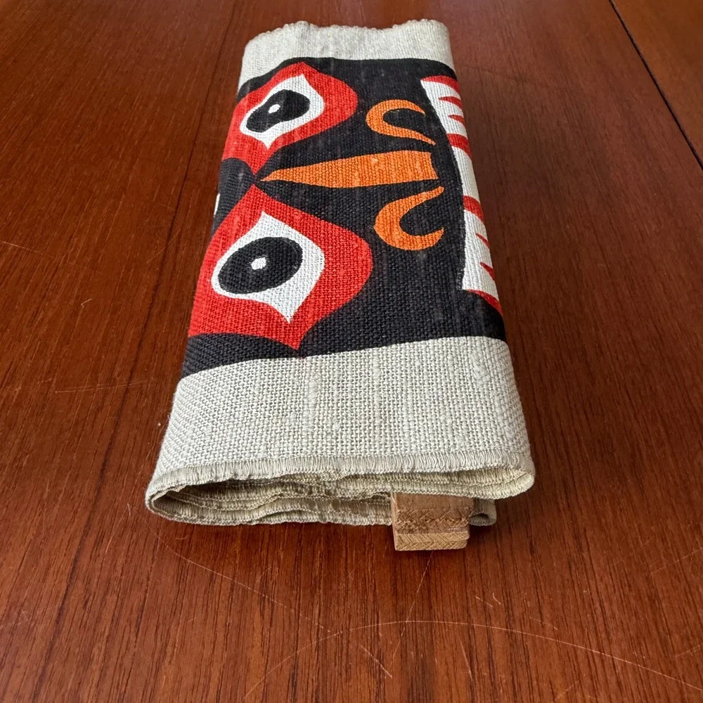 Vintage Tlingit-style totem pole linen wall hanging Happy Things Inc 10